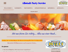 Tablet Screenshot of albstadt-partyservice.com